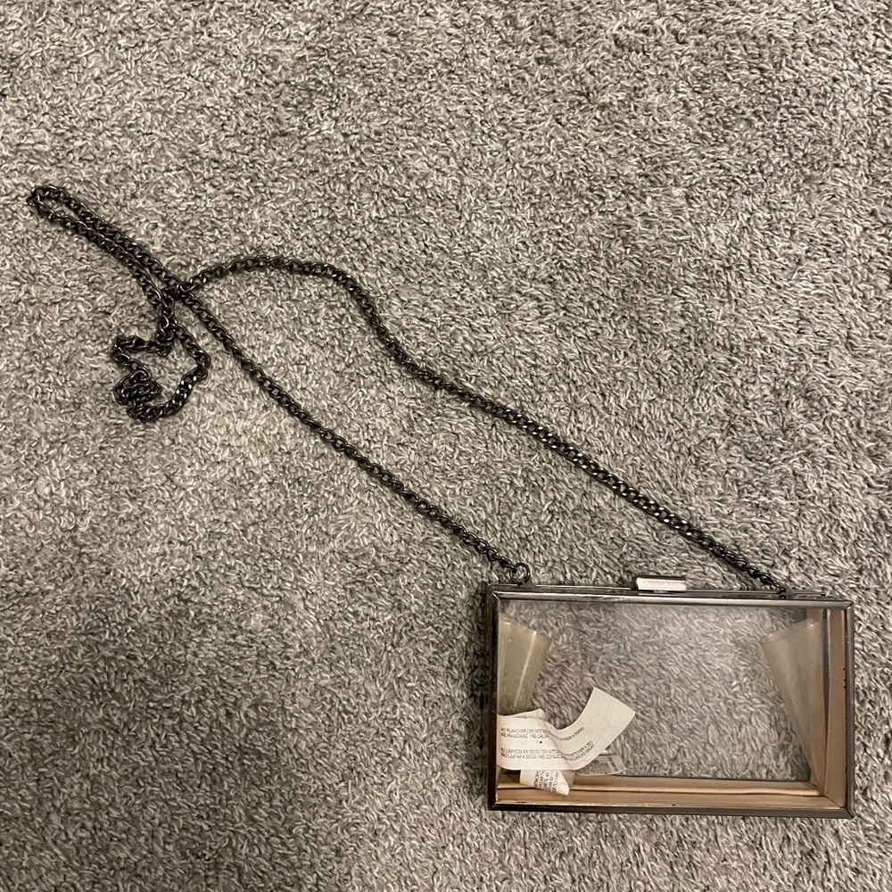 Zara Clear 2 way evening bag